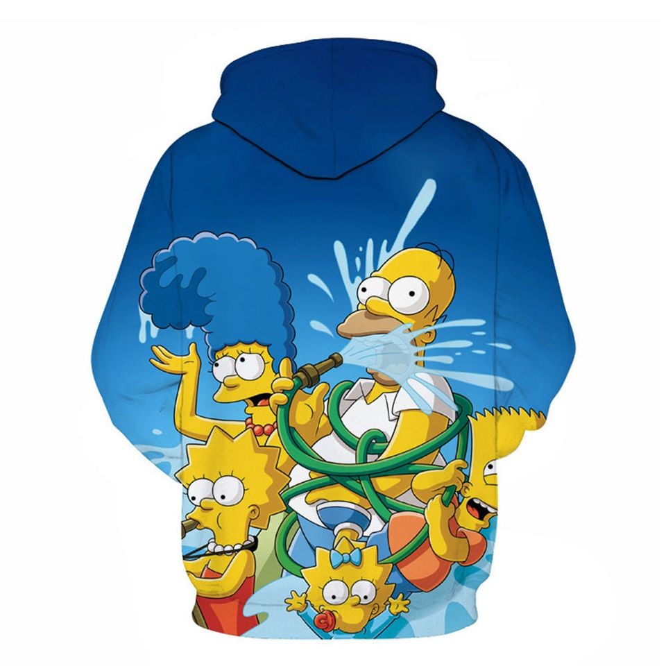 The Simpsons 3D All Over Print Pullover Hoodie