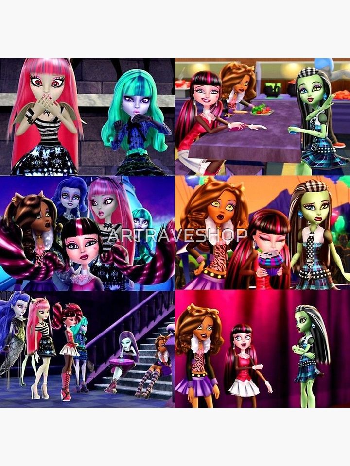 MONSTER HIGH GHOULS Premium Matte Vertical Poster