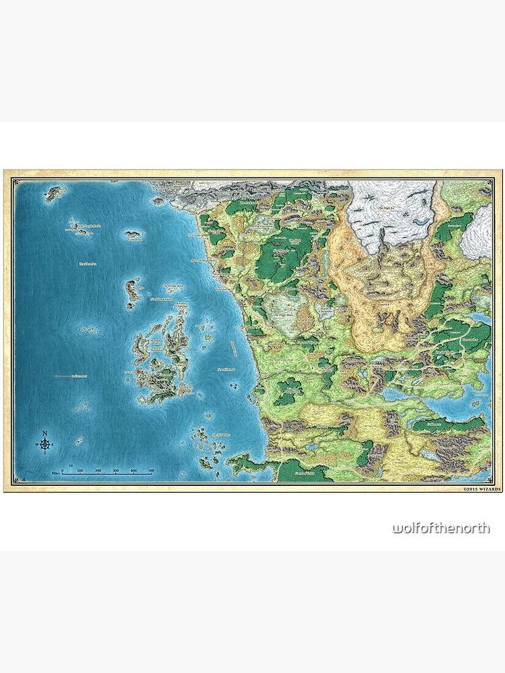 Faerûn map Tapestry