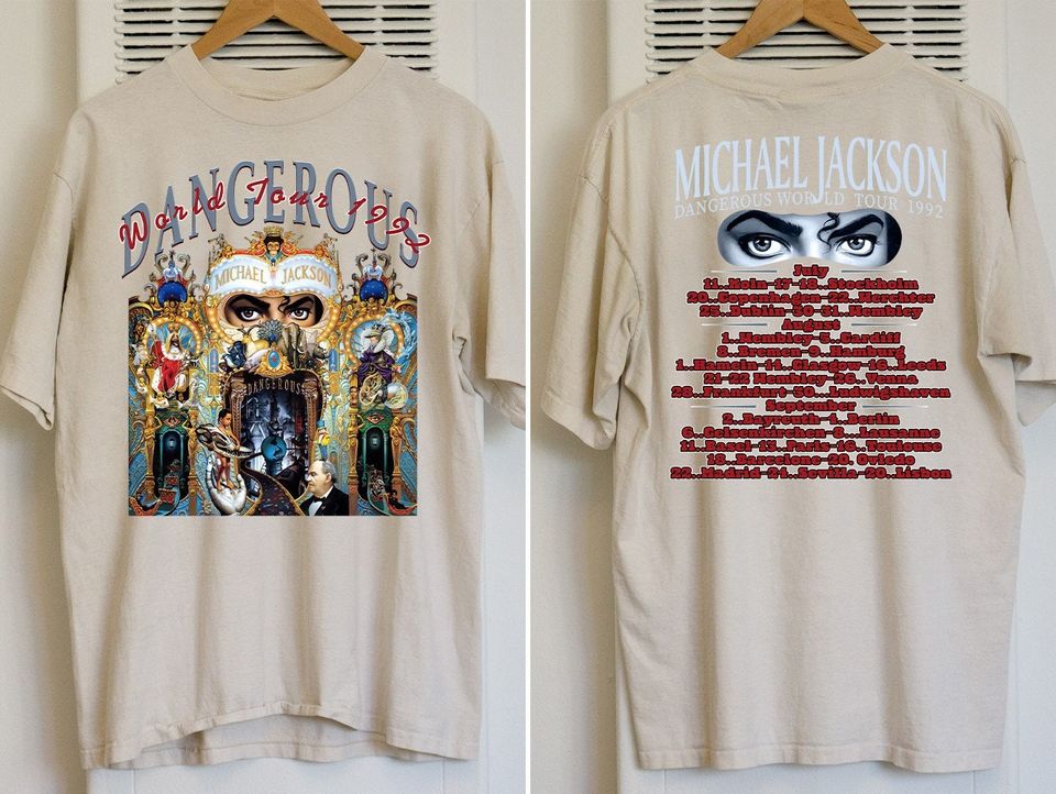 1992 Michael Jackson Dangerous World Tour T-Shirt