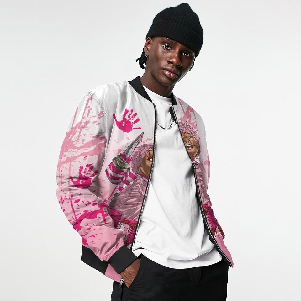 Chucky Chuckie Kills Halloween Men's Bomber Jacket