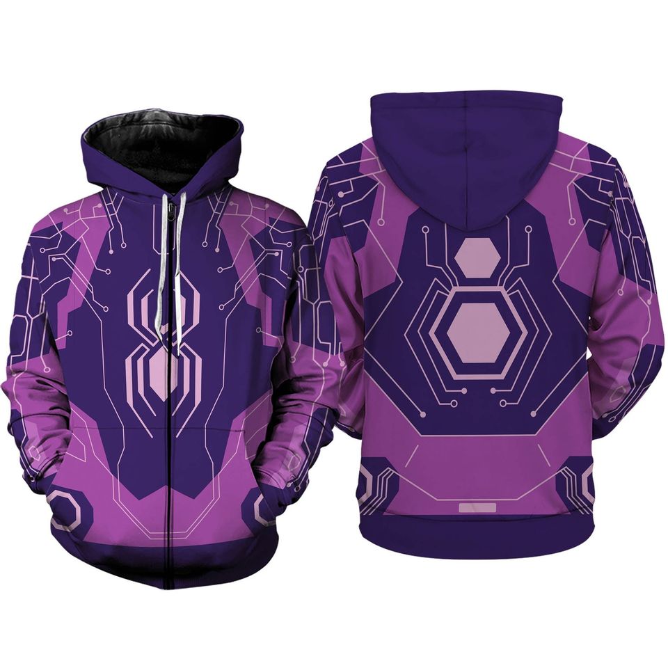 Spider Byte 3D Full Over Print Hoodie | Spider Man Across The SpiderVerse