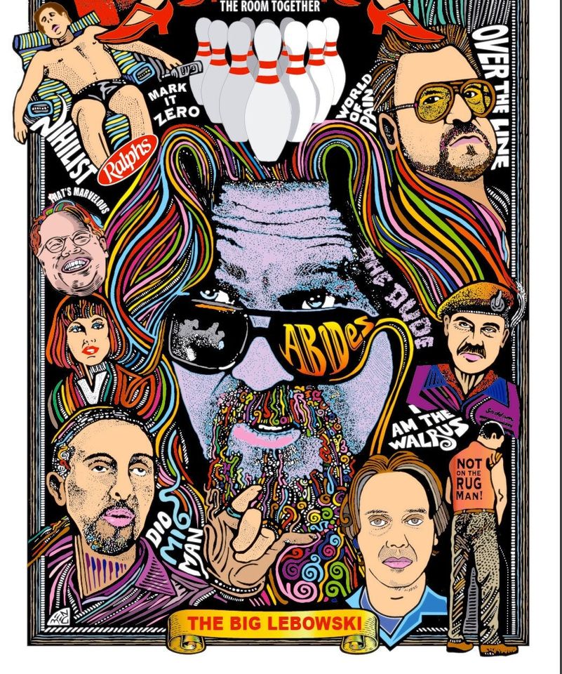 The Big Lebowski, quality art print.Poster