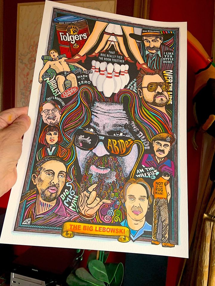The Big Lebowski, quality art print.Poster