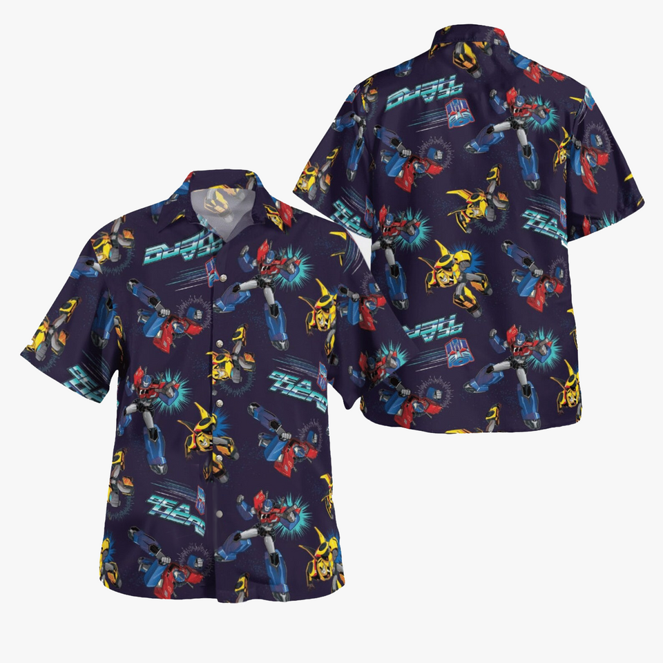 Transformers Bumblebee Optimus Prime Autobot Hawaiian Shirt