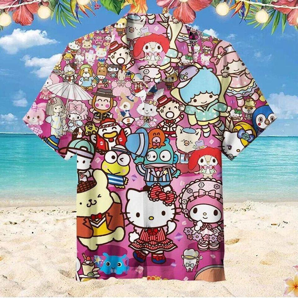 Hello Kitty Hawaiian Shirt