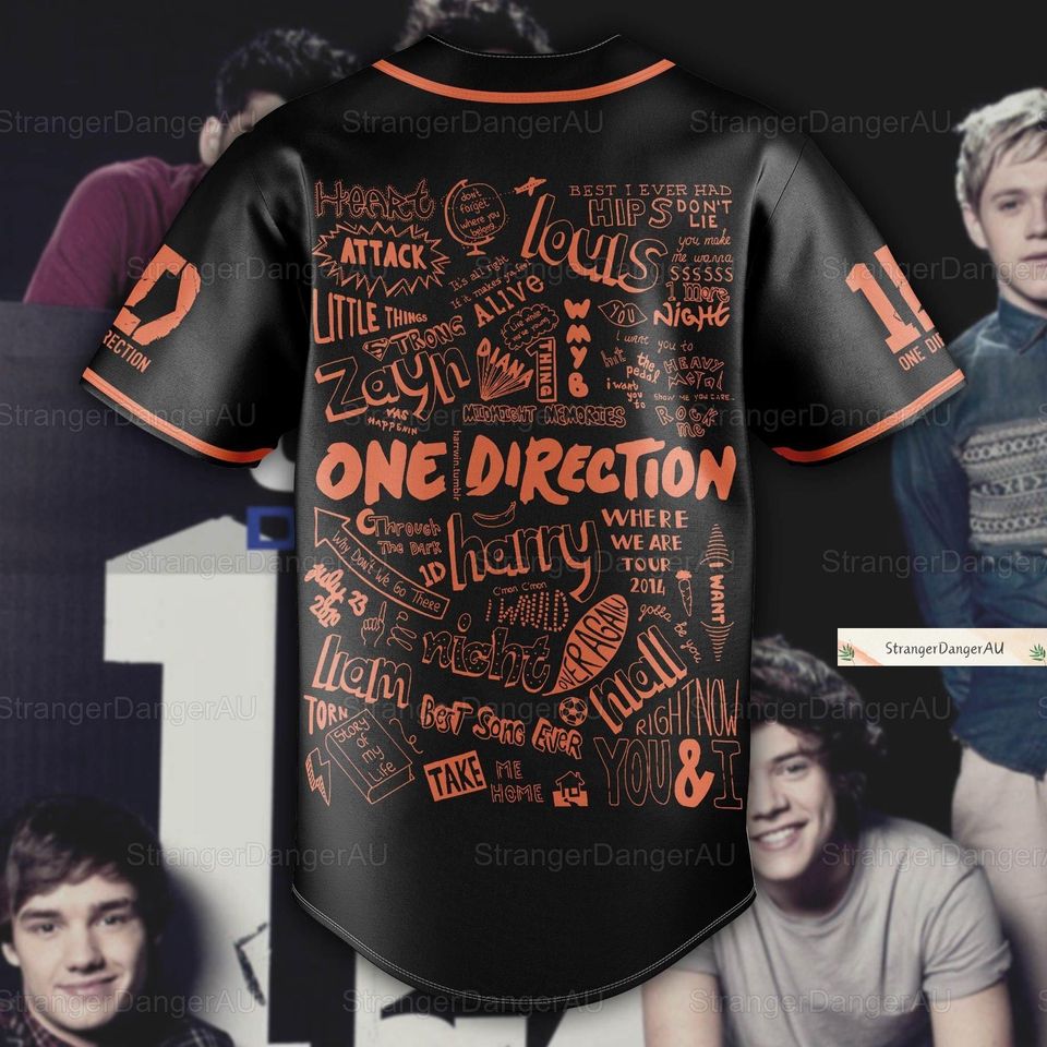 1D One Direction Jersey, One Direction Jersey Shirt