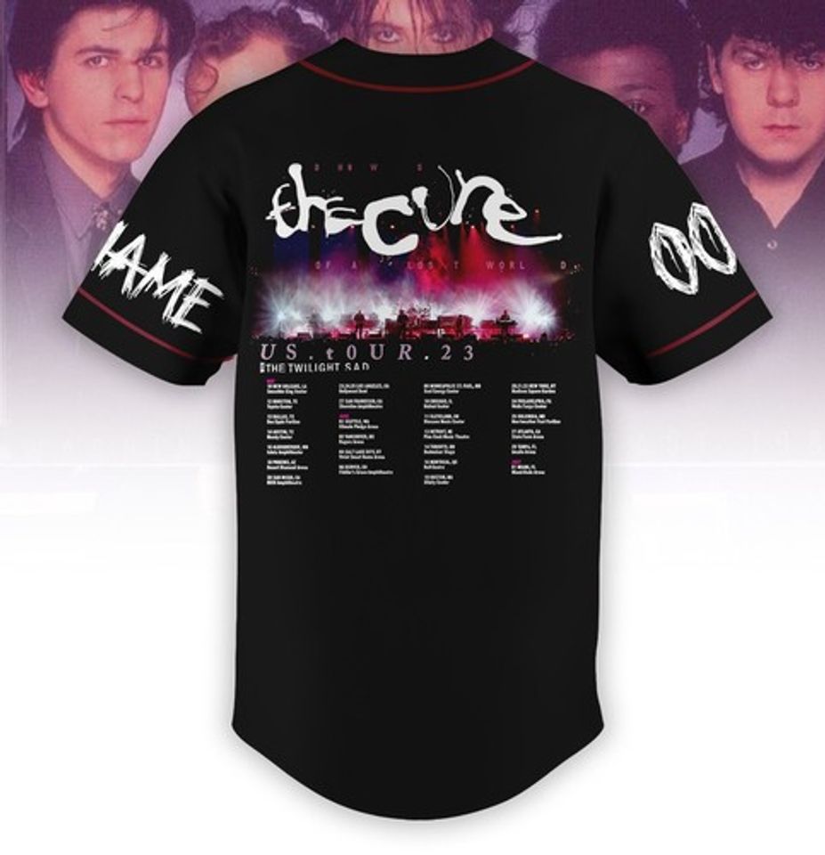 The Cure The Twilight Sad US Tour Baseball Jersey