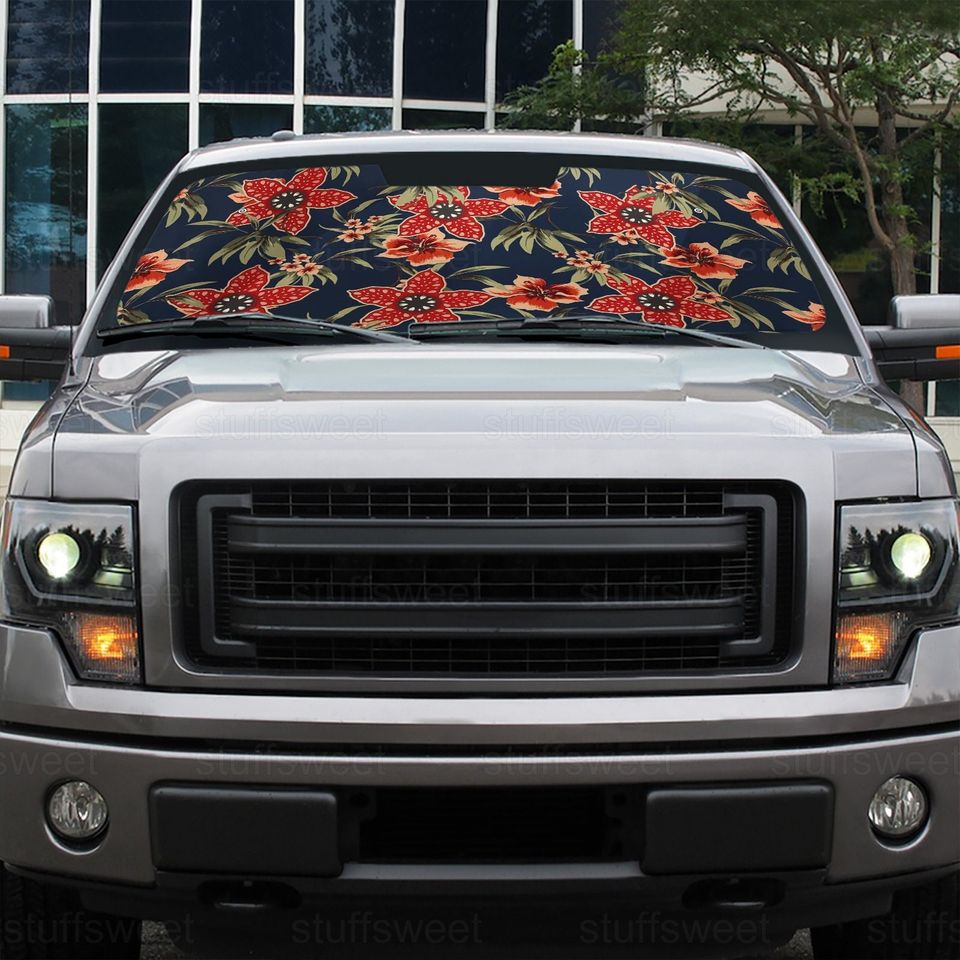 Stranger Car Sunshade, Stranger Car Windshield, Horror Car Windshield Cover