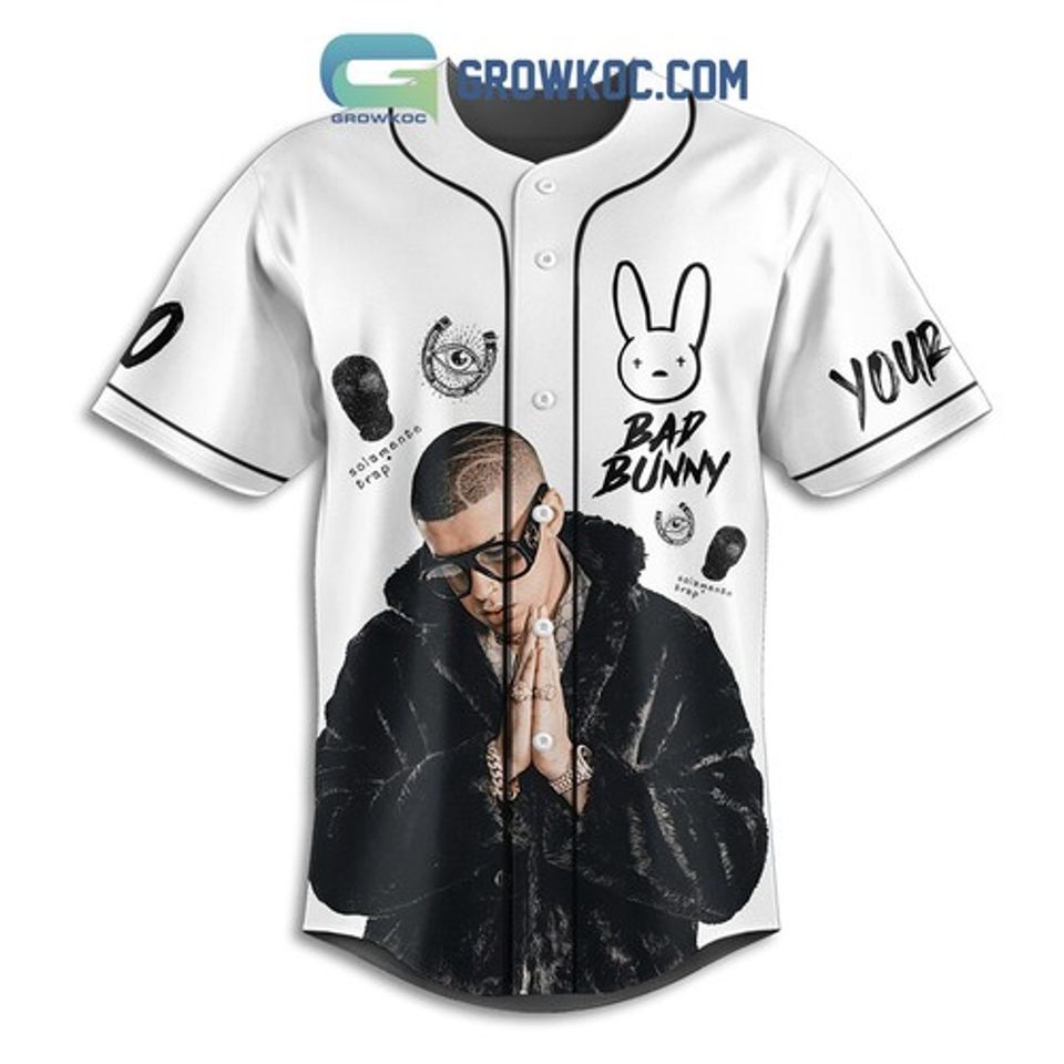 Personalized Bad Bunny Most Wanted Tour 2024 Baseball Jersey