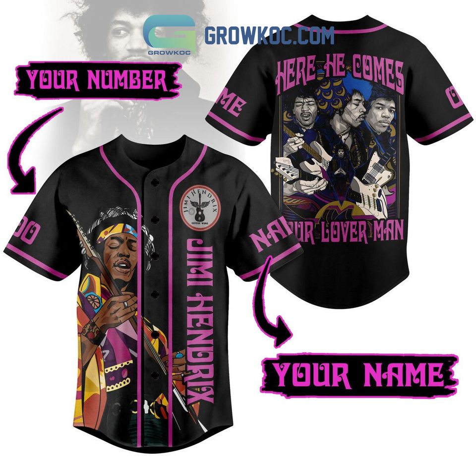 Personalized Jimi Hendrix Our Lover Baseball Jersey