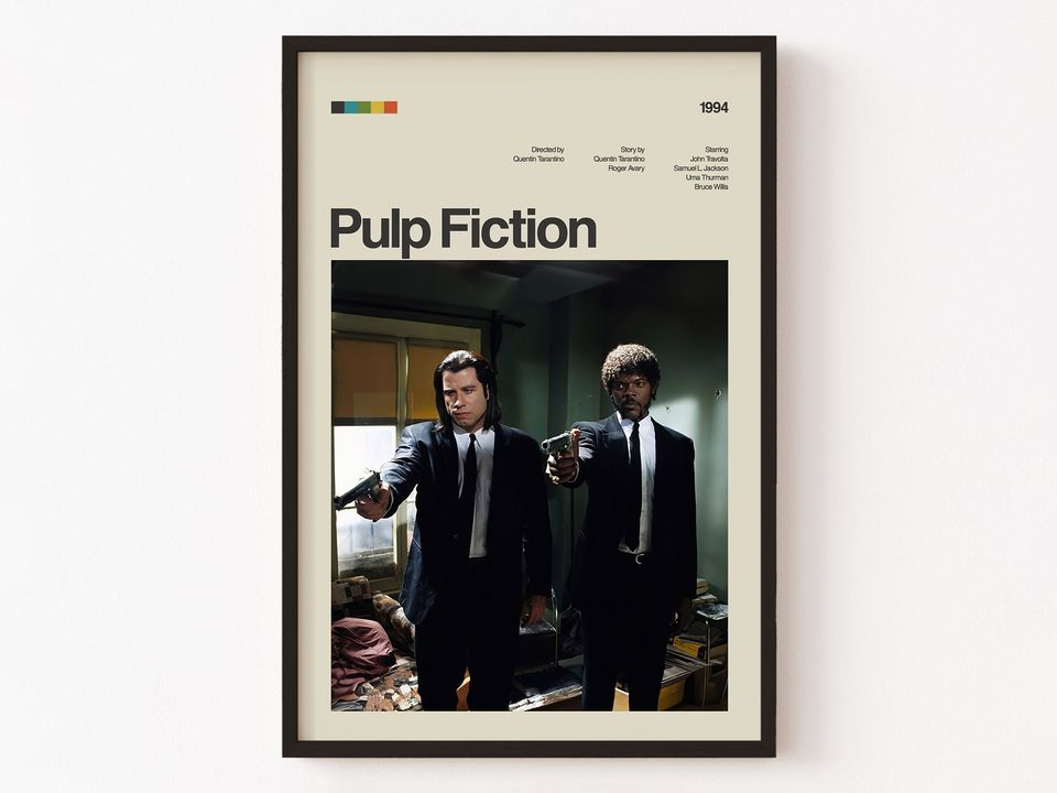 Pulp Fiction Poster Print No: 3, Movie Poster