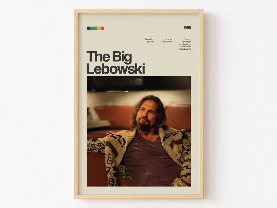 The Big Lebowski Poster Print, Movie Poster
