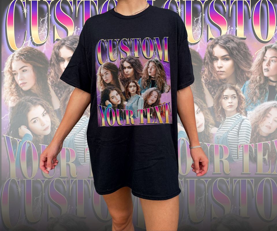 Custom Twice Text Vintage 90s Graphic Bootleg Rap Tee