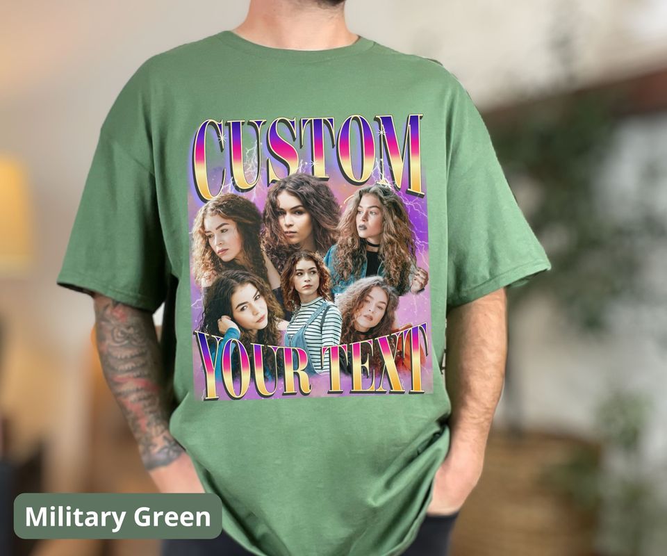 Custom Twice Text Vintage 90s Graphic Bootleg Rap Tee