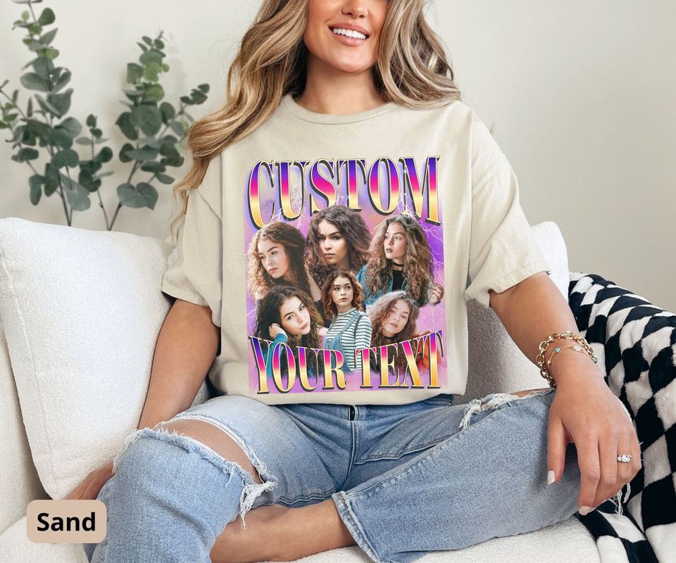 Custom Twice Text Vintage 90s Graphic Bootleg Rap Tee