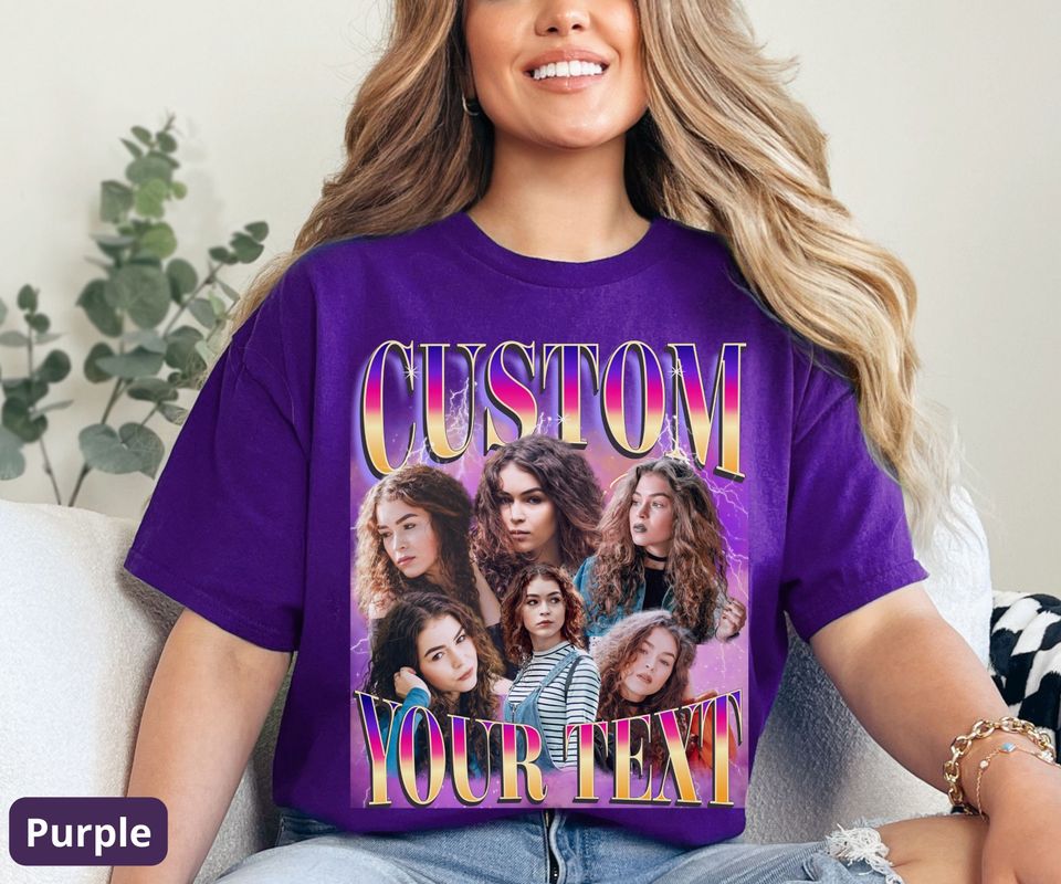 Custom Twice Text Vintage 90s Graphic Bootleg Rap Tee