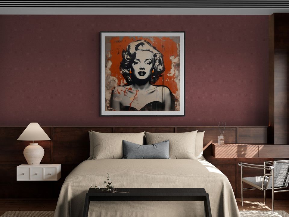 Marilyn Monroe Pop Art Poster, Fashion Print