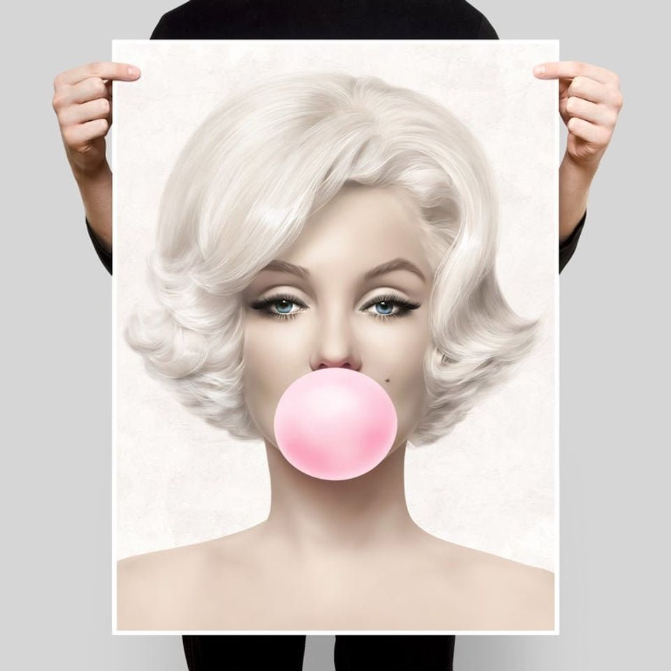 Marilyn Monroe Poster, Vintage Photography