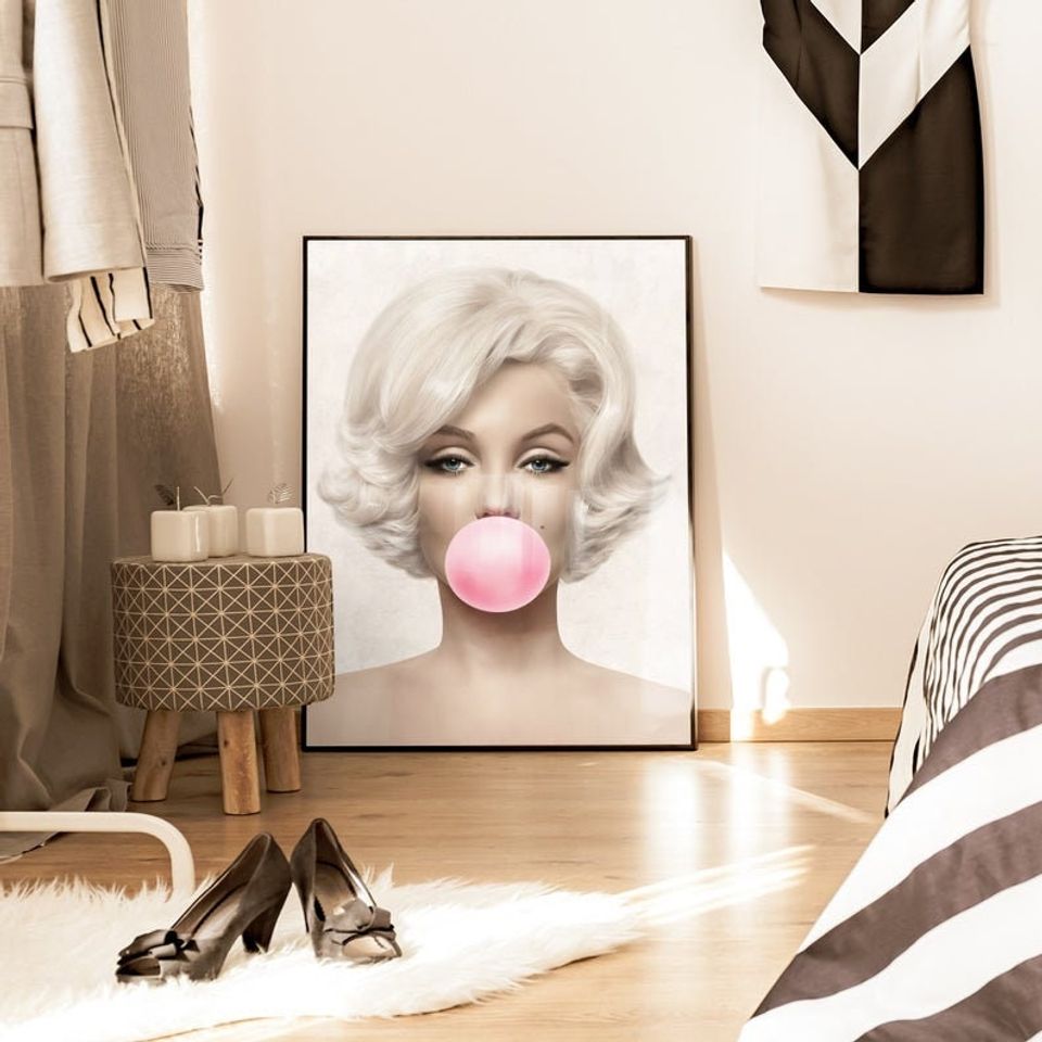 Marilyn Monroe Poster, Vintage Photography