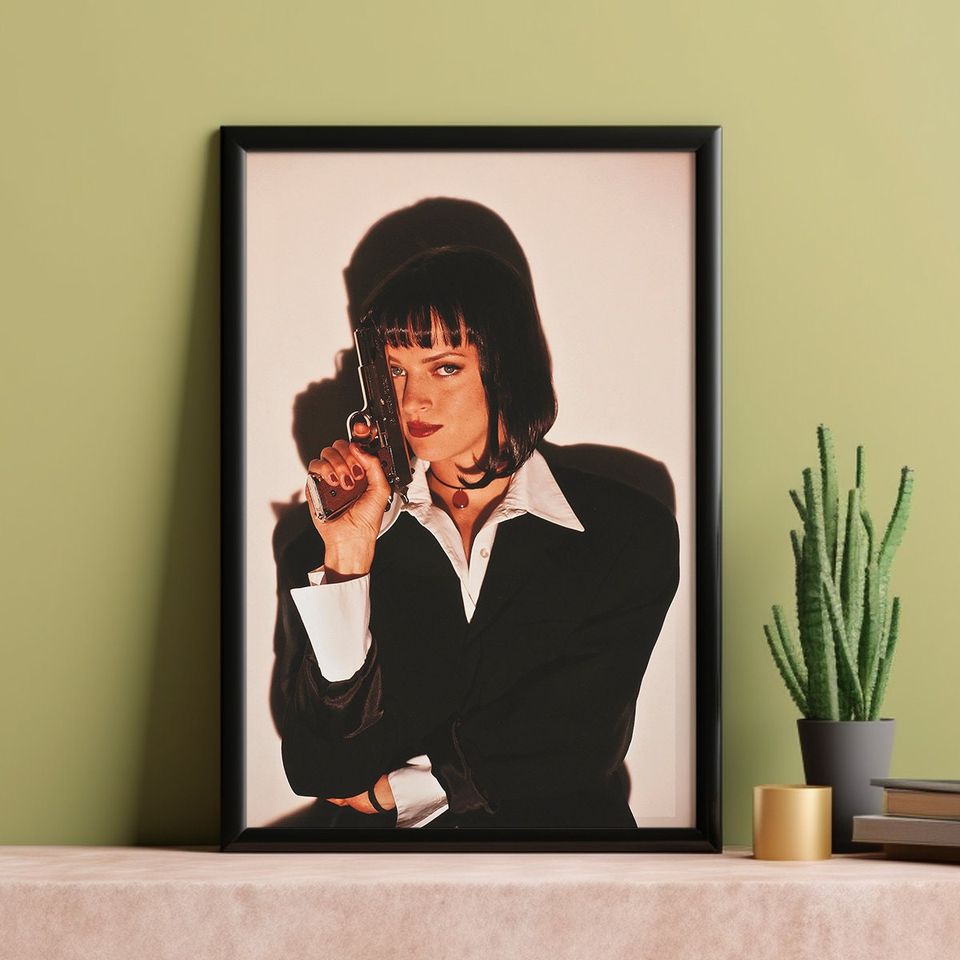 Uma Thurman Pulp Fiction (1994) Classic Movie Poster