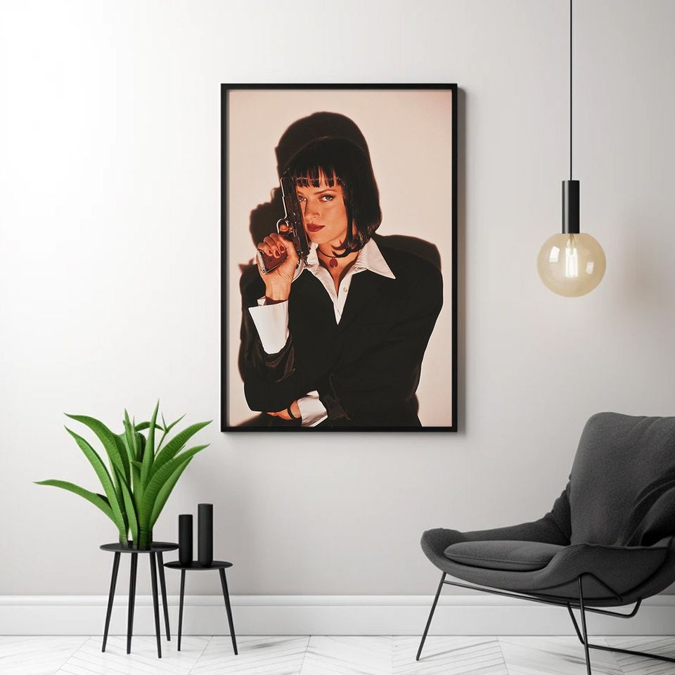 Uma Thurman Pulp Fiction (1994) Classic Movie Poster