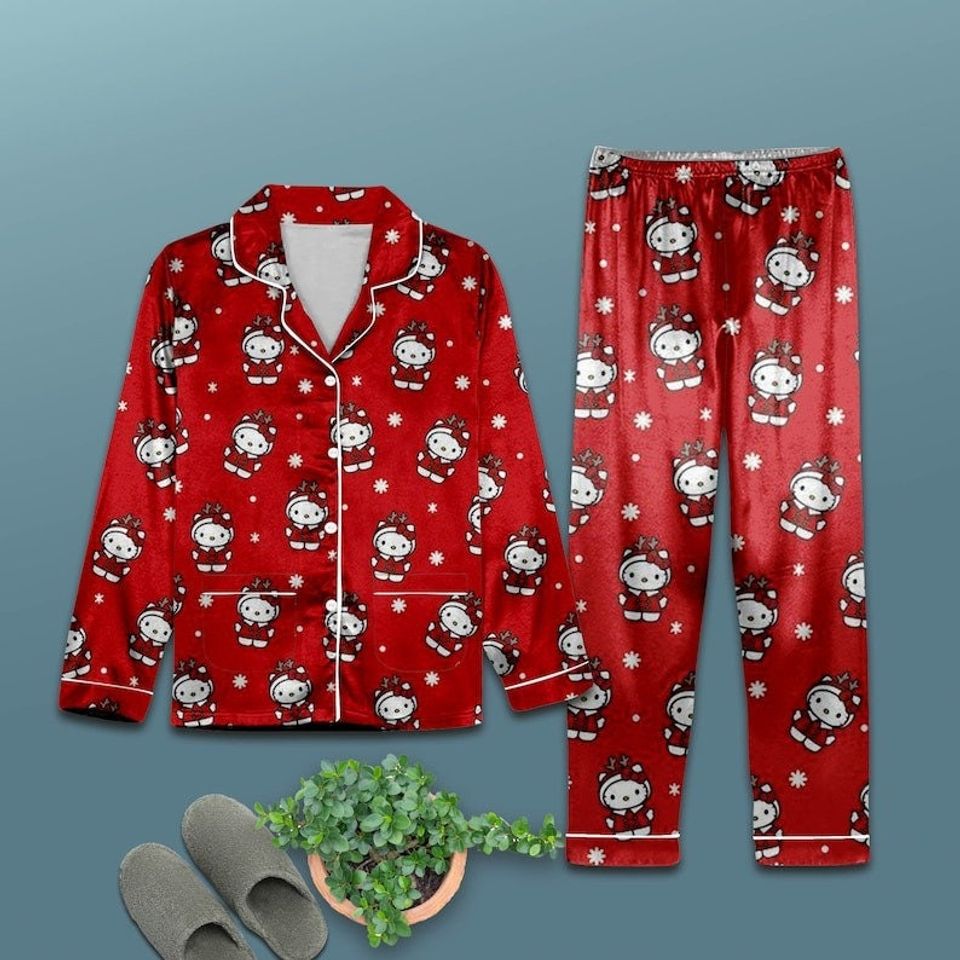 Hello Kitty Christmas Pajama Set, Hello Kitty Pajamas