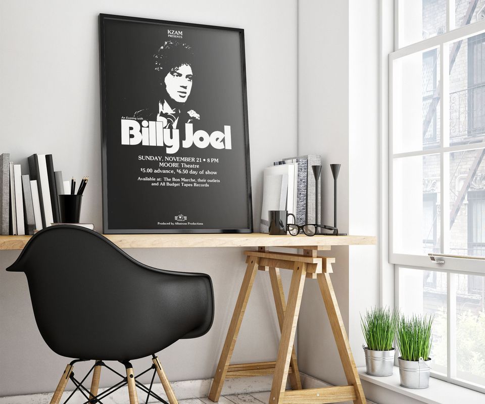 Billy Joel Poster, Musician Gift, Classic Rock Decor
