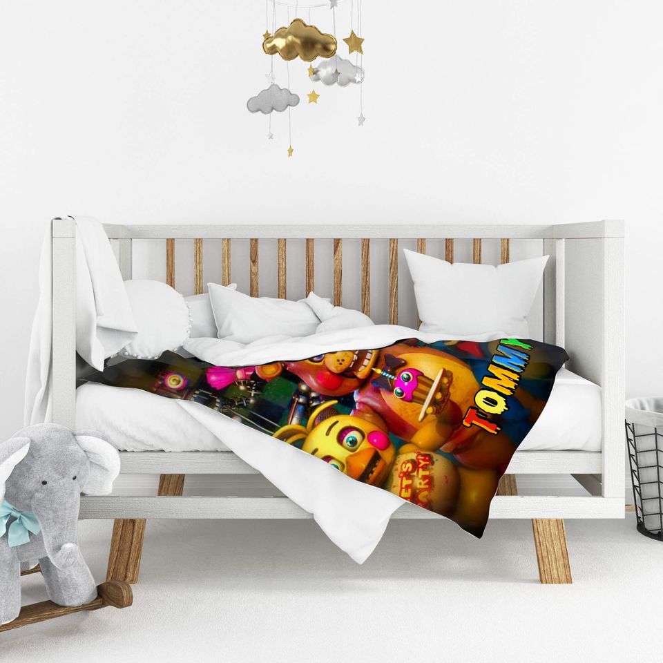 Customized Five Nights at Freddy's Velvet Blanket