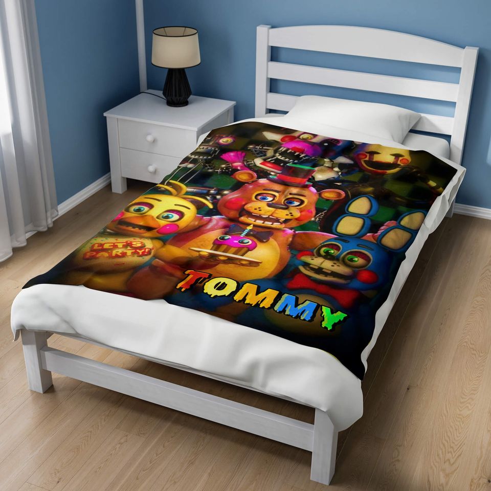 Customized Five Nights at Freddy's Velvet Blanket
