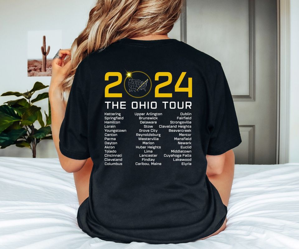 OHIO Total Solar Eclipse shirt, April 8th 2024, Totality Spring 2024 Shirt