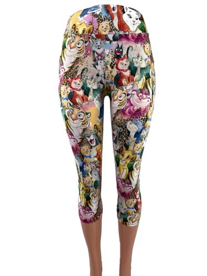 All The Disney Cats Leggings