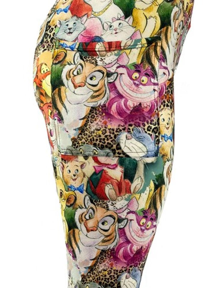 All The Disney Cats Leggings