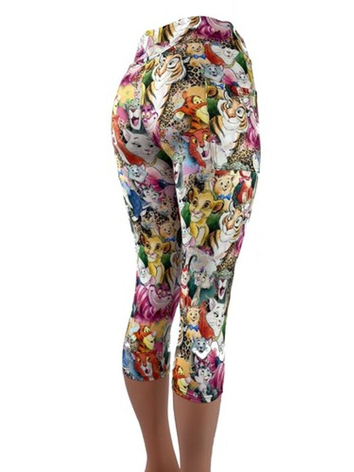 All The Disney Cats Leggings