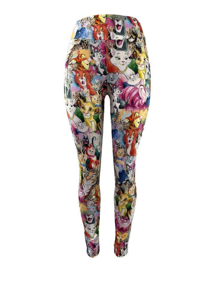 All The Disney Cats Leggings