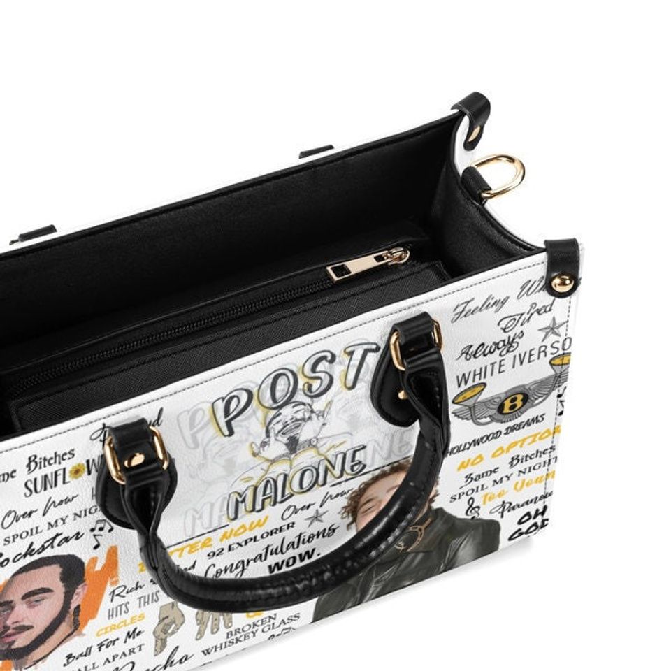 Post Malone Leather Bag, Post Malone Handbag