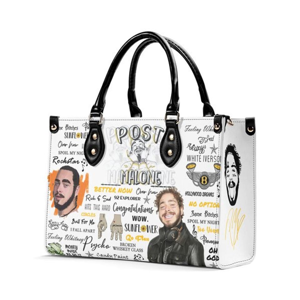 Post Malone Leather Bag, Post Malone Handbag