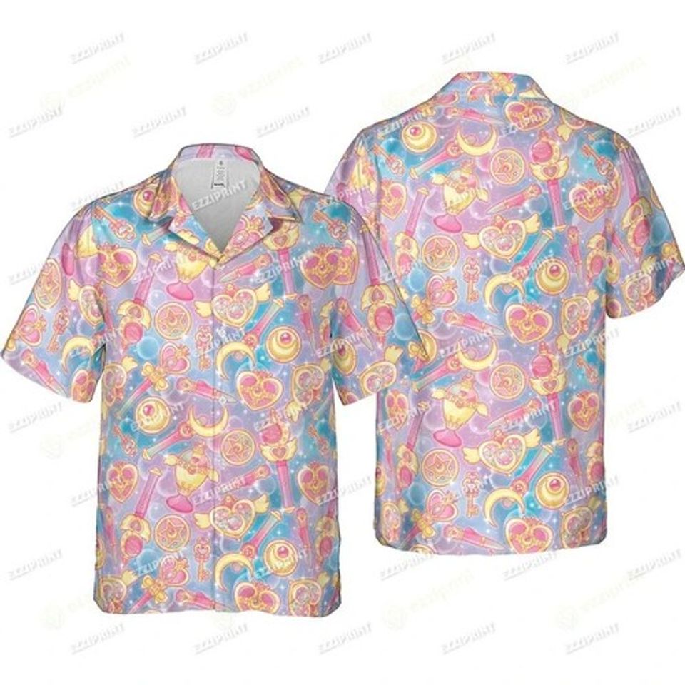 MAGICAL GIRLS SAILOR MOON HAWAIIAN SHIRT