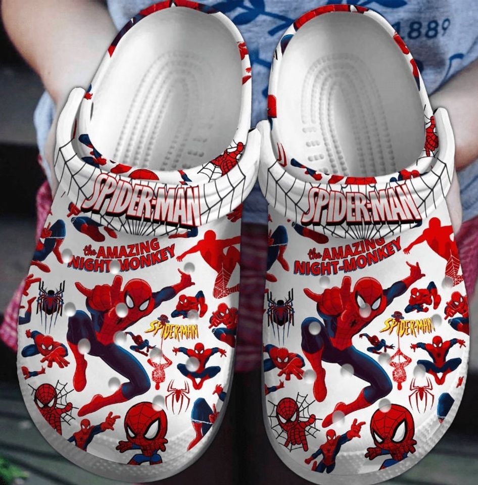 Spiderman Cartoon Clogs, Halloween Summer Clogs