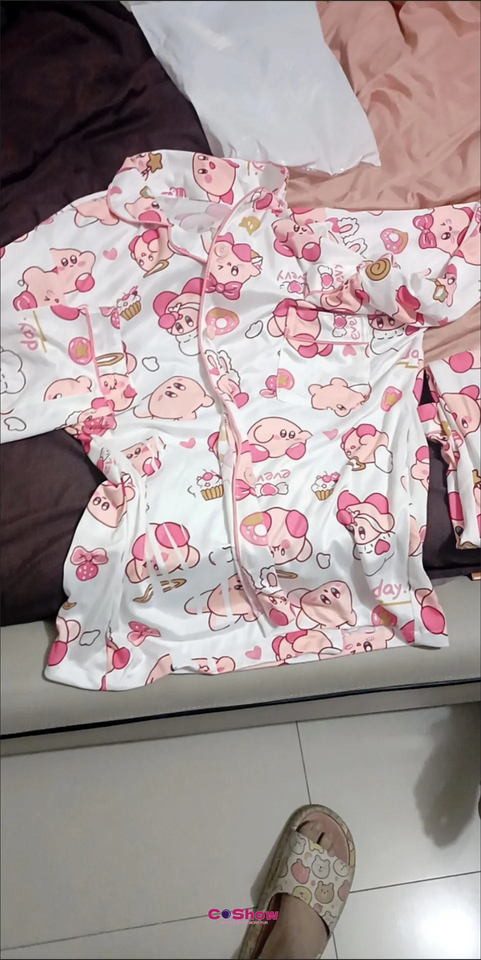 Cartoon Kirby Star Kawaii Pyjamas Set
