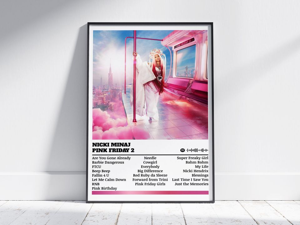 Nicki Minaj Poster, Queen Album Poster, Music Poster
