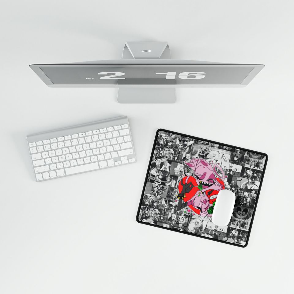 Angel Hazbin Hotel Desk Mat, Hazbin Hotel Decor