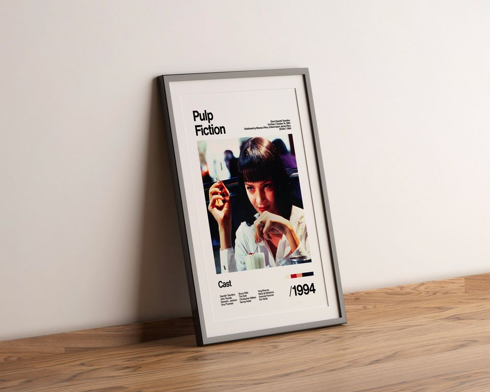 Pulp Fiction - 1994 - Uma Thurman - Movie Poster