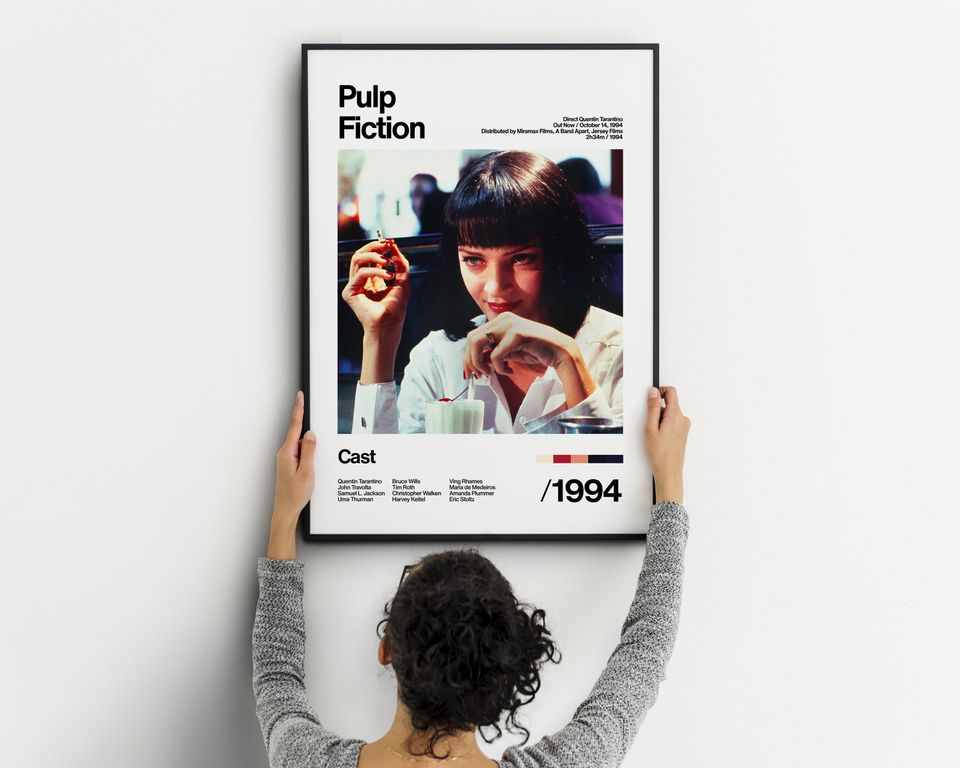 Pulp Fiction - 1994 - Uma Thurman - Movie Poster