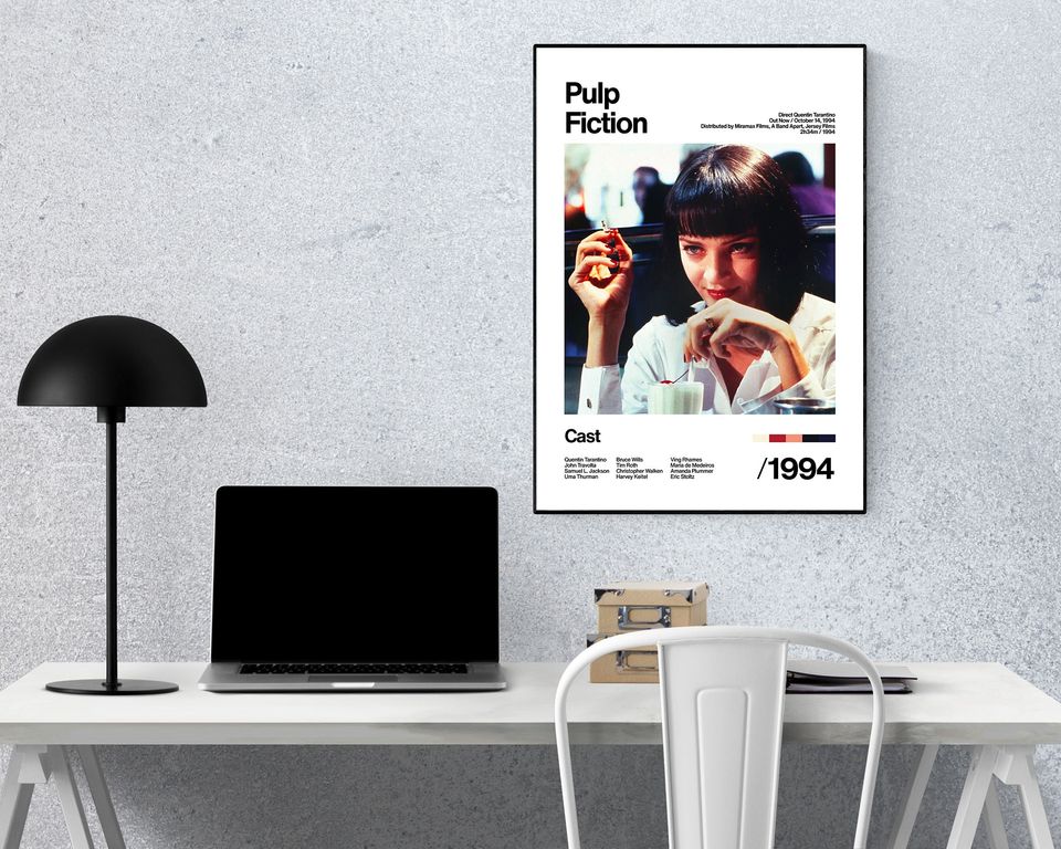 Pulp Fiction - 1994 - Uma Thurman - Movie Poster