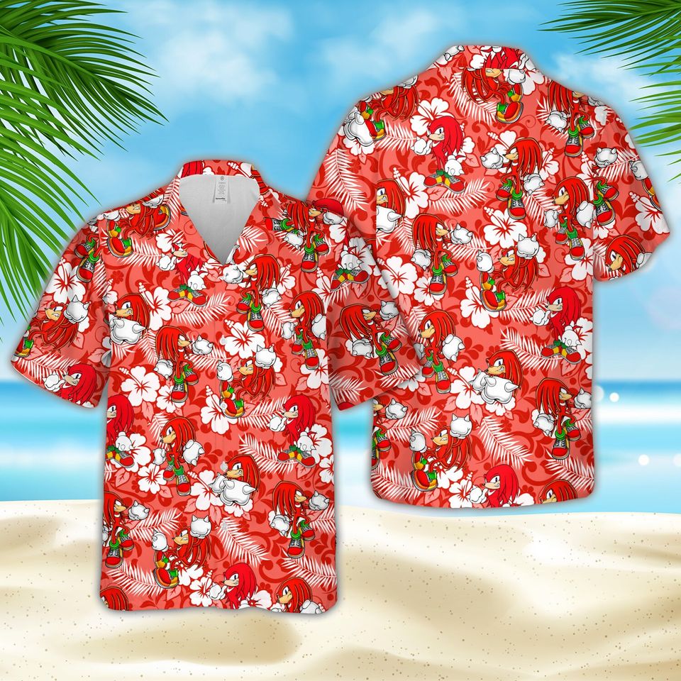 Sonic the Hedgehogg Summer Vacation Hawaiian Shirt