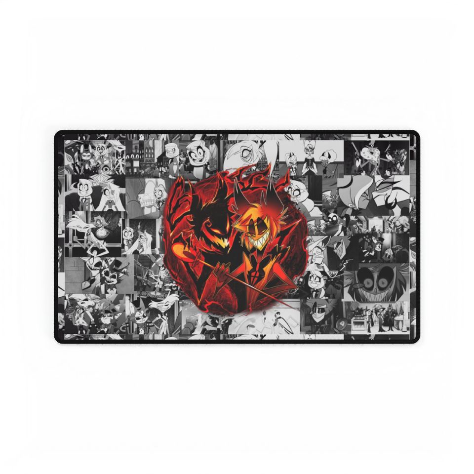 Alastor Hazbin Hotel Desk Mat, Hazbin Hotel Decor