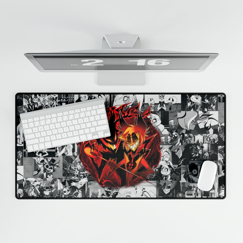 Alastor Hazbin Hotel Desk Mat, Hazbin Hotel Decor