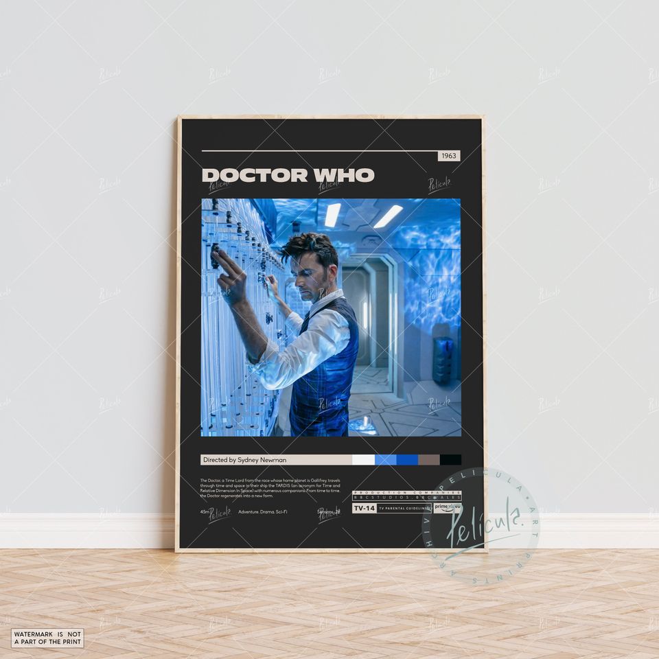 Doctor Who Poster, Sydney Newman Minimalist Movie Poster