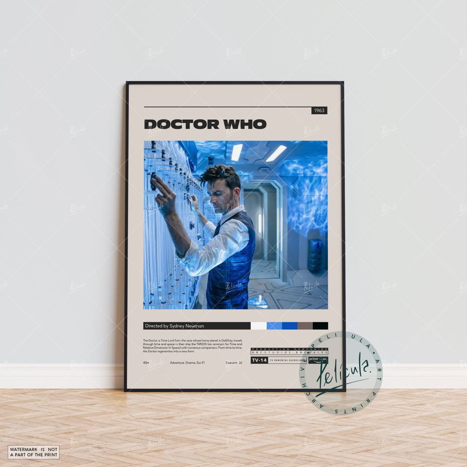 Doctor Who Poster, Sydney Newman Minimalist Movie Poster